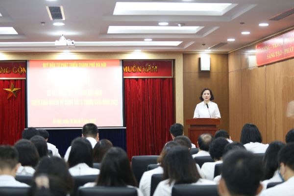 Đồng chí Chu Nguyên Thành – Bí thư Đảng ủy , Tổng Giám đốc Quỹ phát biểu chỉ đạo tại Hội nghị